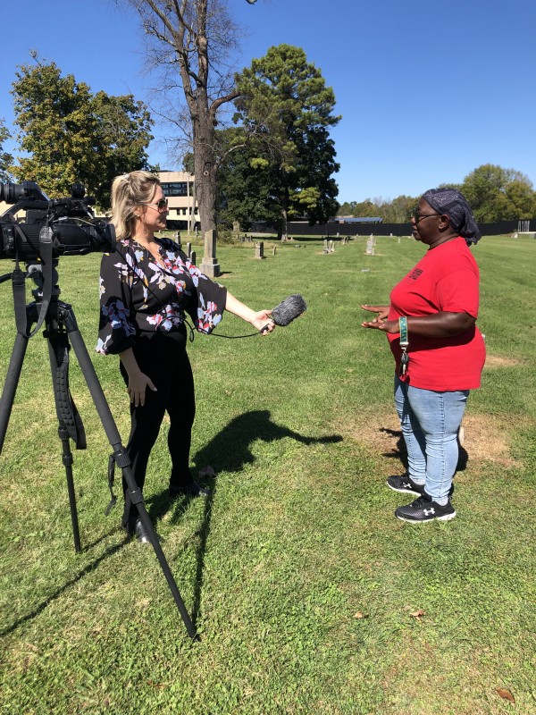 Murfreesboro City TV's Michael Linn White interviews Wilma McLean